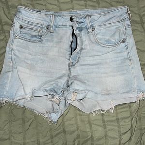 American Eagle Nxt Level Stretch Light Wash Shorts